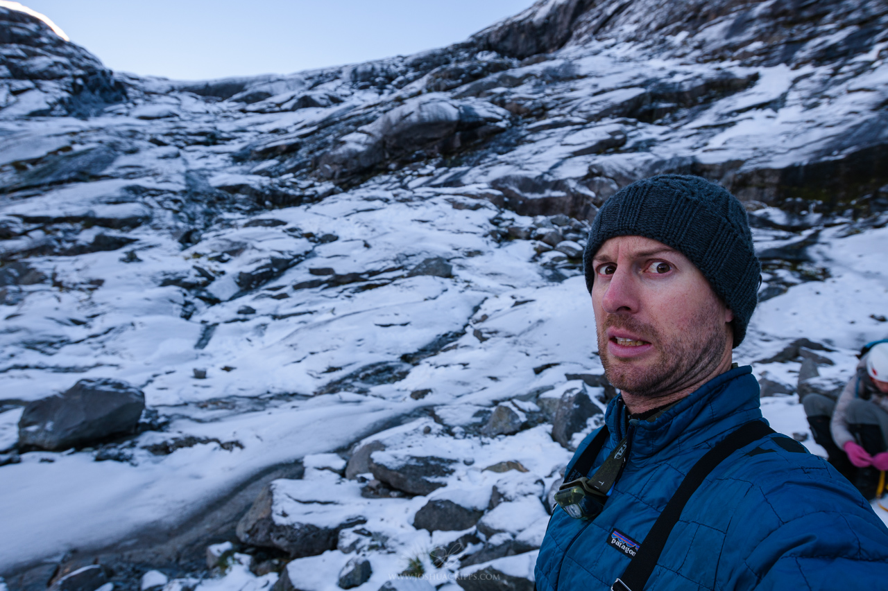 Not pictured: death fall just out of frame to the left