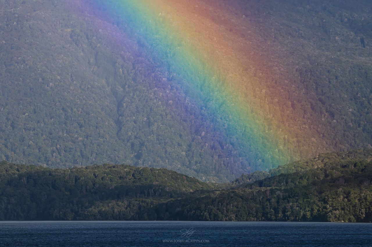 Chase the rainbow? Nope, the rainbow was chasing me!
